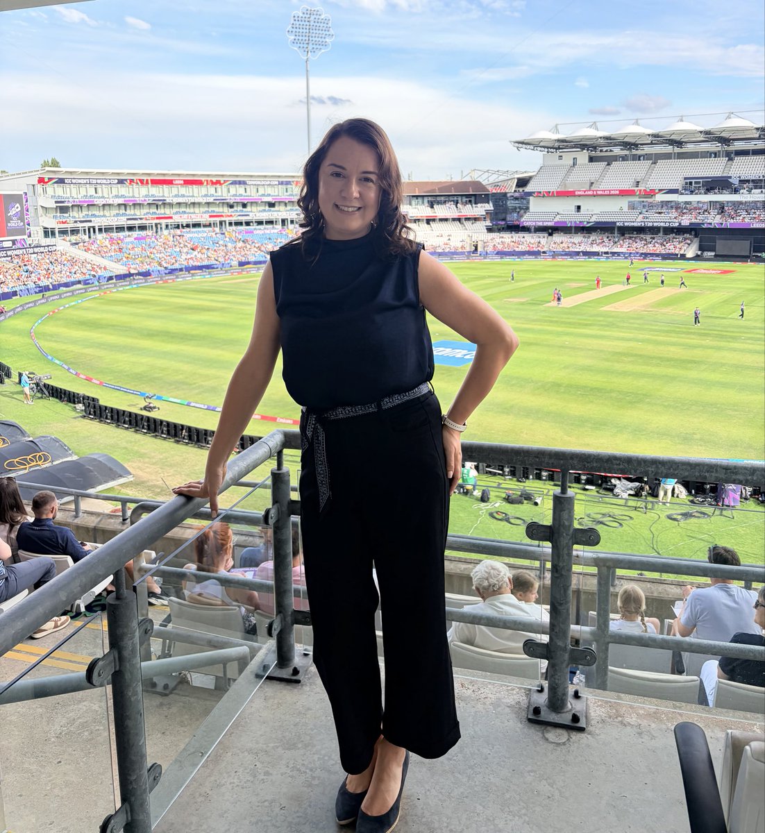 Stephanie Peacock MP at Headingly for England v Scotland
