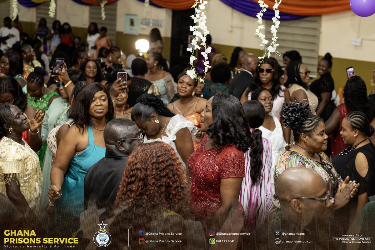 ghanaprisons's tweet photo. PRILAS ENDS AGM WITH DINNER AND SWEARING IN OF NEW EXECUTIVES 

The Prisons Ladies Association (PRILAS) of the Ghana Prisons Service ended its Annual General Meeting (AGM) with a dinner on Friday,19th June 2026, at the VIP Hall of the Prison Officers’ Training School, Roman Ridge https://t.co/dDOsKRhDV1