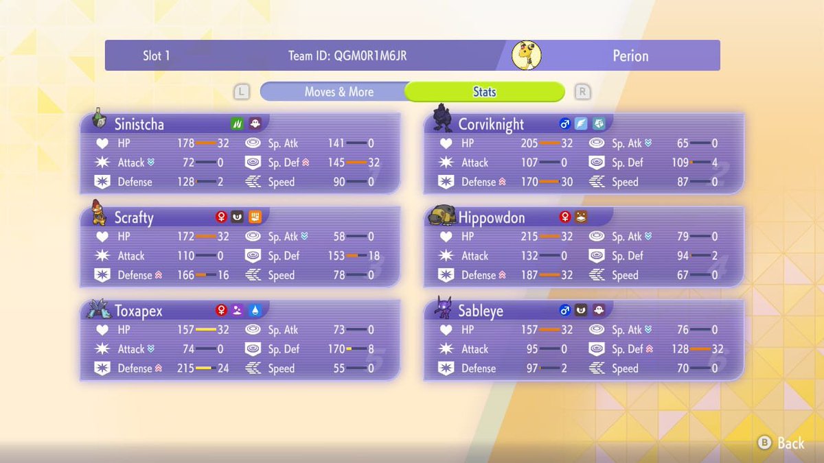 MatheusPerion's tweet photo. Esse time é sensacional, consegui um 14-3 no Master, time de Toxapex Trap com nosso querido mega Scrafty e sou double intimidade pra ferrar times fisicos, vcs podem fazer algumas modificações, mas está lidando bem com o meta atual https://t.co/nBZHe53Job