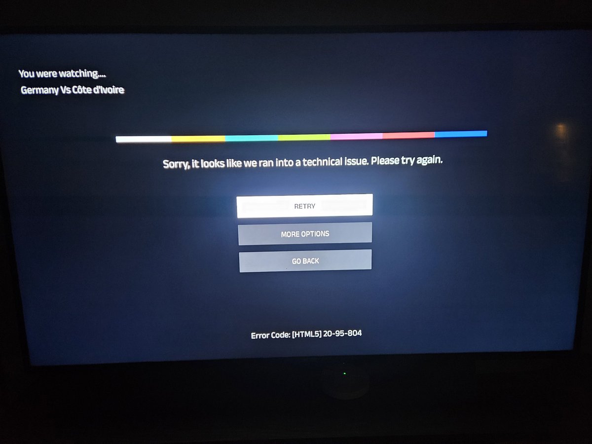 ijithinxavier's tweet photo. @ZEE5India frequently getting this error while watching a live match or movie. Using Zee5 app on LG smart TV. https://t.co/hgpEnVgHJB