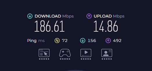 Alkaaya's tweet photo. @Orange_France sous fibre depuis vendredi, wifi + répéteur, voilà le résultat sur le PC.... C'est big de payer vos services soit disant jusqu'à 8GB.... https://t.co/haDpfwO04g