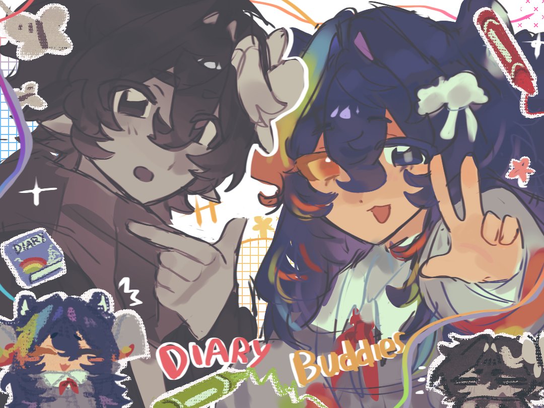 Bunz2Bunnies's tweet photo. Hello my diary buddies #div_yfanart #sugar3dsfanart  straw req yay https://t.co/xLiaxCZ2th