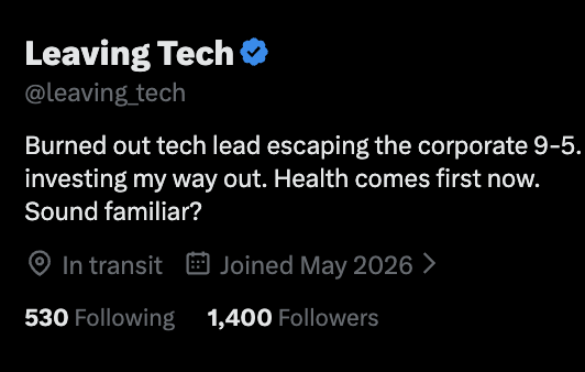 Leaving Tech tweet media