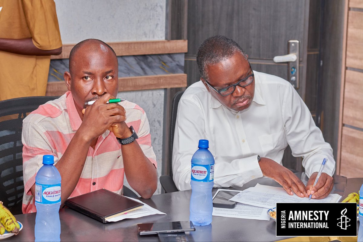 AmnestyNigeria's tweet photo. Amnesty International Nigeria and Benue state ministry of justice will soon commence collaborative programmes in the areas of human rights education, prosecution of human rights related cases and documentation of human rights abuses and violations. 

This will mark the beginning of the efforts to ensure that victims of atrocities get justice — while also ensuring effective human rights education across the state. 

On Tuesday 16 June 2026, Amnesty International Nigeria team met with officials of the ministry of justice in Makurdi where plans were set for enhancing human rights awareness and accountability in Benue state.