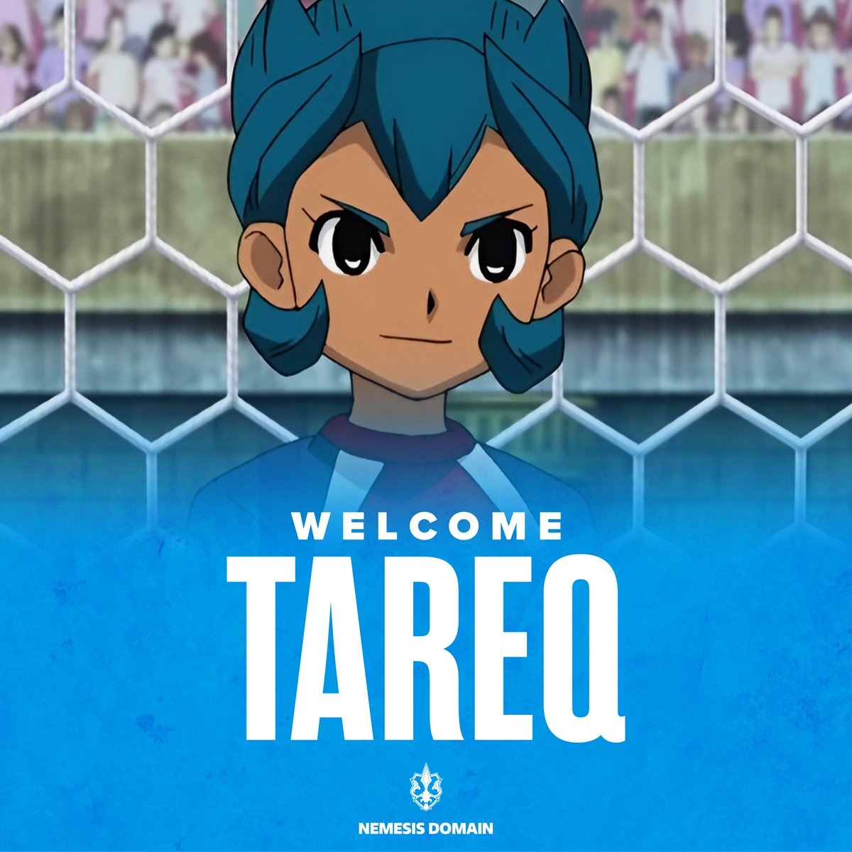 NemesisDomain's tweet photo. Welcome Tareq 🇵🇸!👋💙

#NDWIN | #InazumaEleven https://t.co/U043JZDSWt