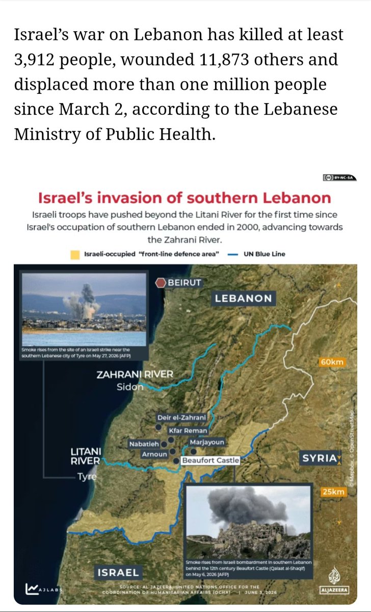 Justnotgoingto's tweet photo. @jkerr190 @ImBreckWorsham The Lebanese gvn't wants sh*t.
It's owned by the Americans &amp; the Americans are owned by Israel.
Israel killed 4000 of their ppl, displaced a million, going full Gaza in the S &amp; they've been mum!!
You must be retarded if you'd lie down &amp; accept that! https://t.co/dzirV2BoSs