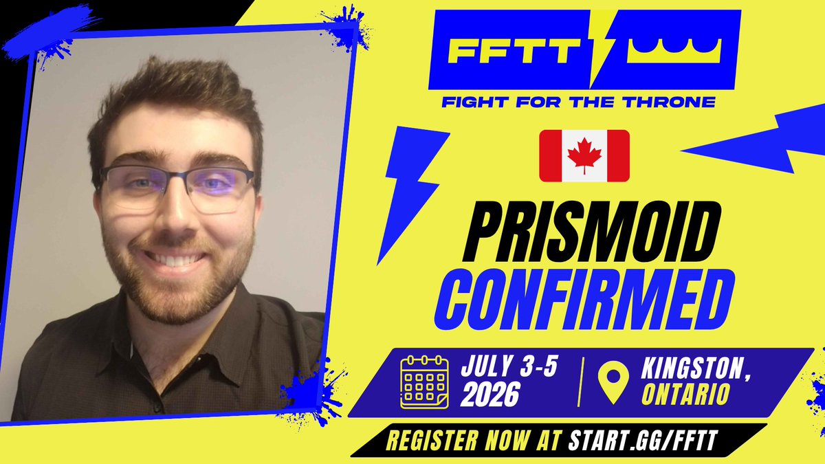 ehgameexpo's tweet photo. 🇨🇦 @prismoid_minus  confirmed for #FFTT2026!     

REGULAR REGISTRATION ENDS TODAY ($30 CAD)!  

Register now: https://t.co/wqPTkdGEKT https://t.co/Bbcp8amrxz