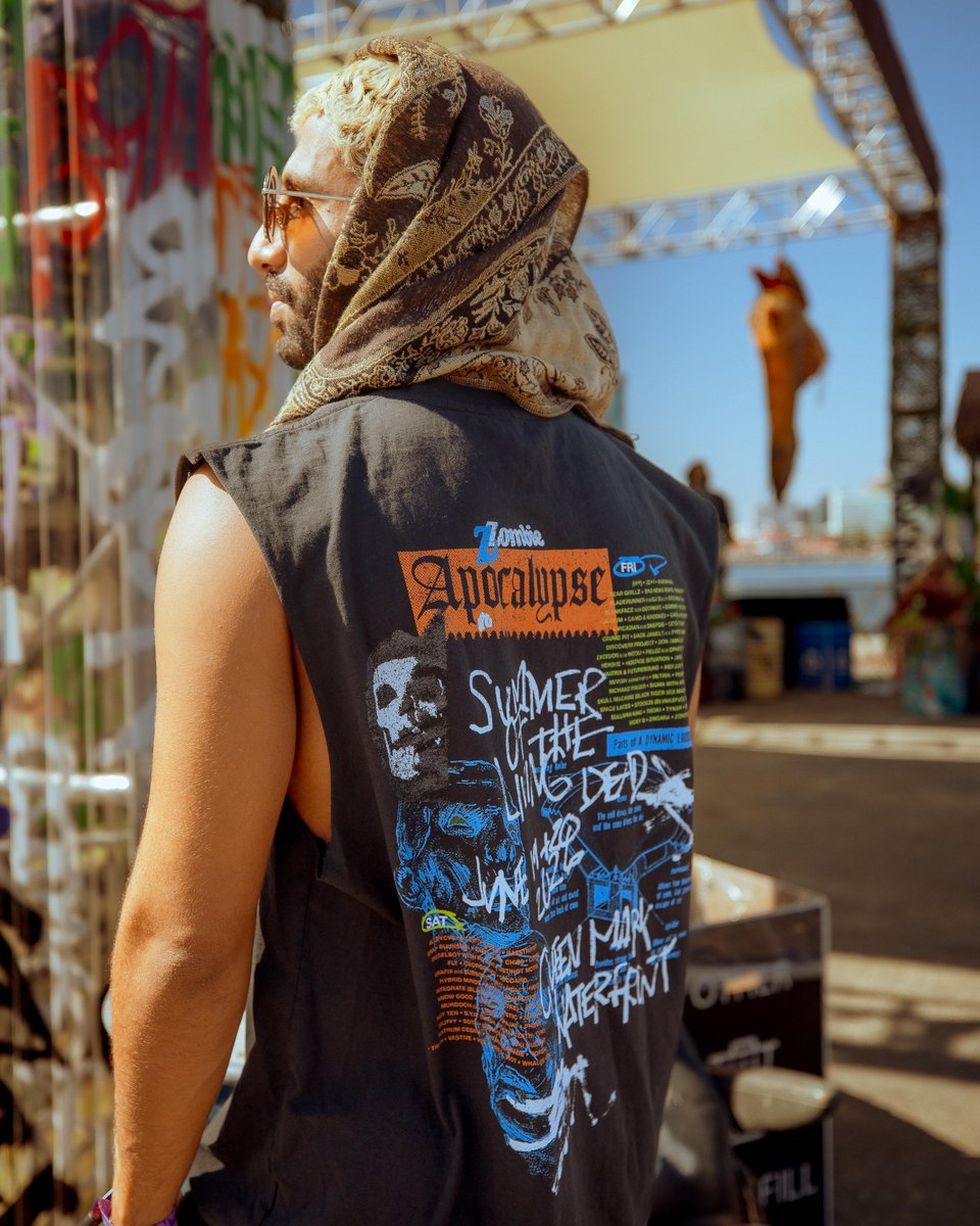 apocalypsefest's tweet photo. Every survivor needs the right gear ⚠️ Check out this year’s merch collection 👀 https://t.co/gw6Vzu3IMb