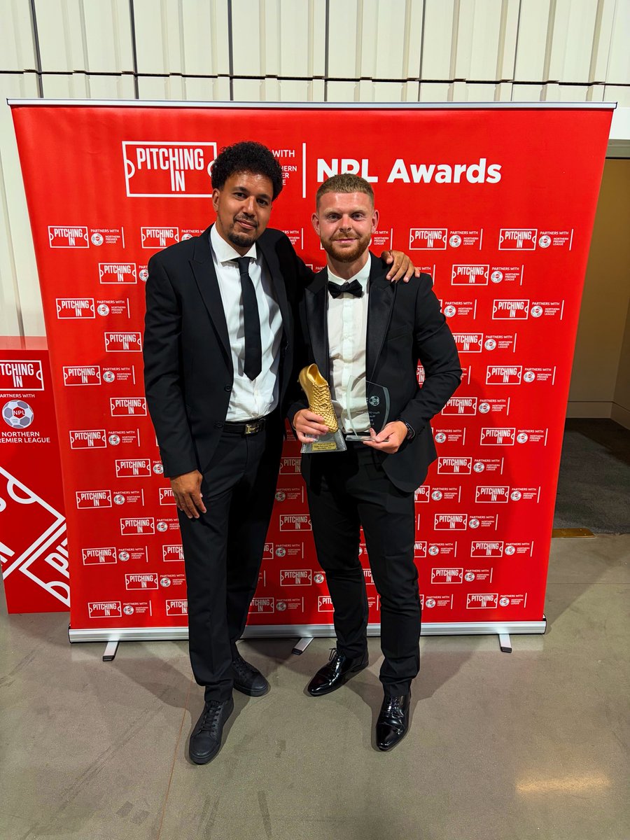 Coach_DB__'s tweet photo. Golden Boot and Player of the Year @NorthernPremLge winner, my Striker @kyle_hawley9 some player โฝ๏ธ๐ @AvroFC #AvroFc https://t.co/UPSBTSwe4S