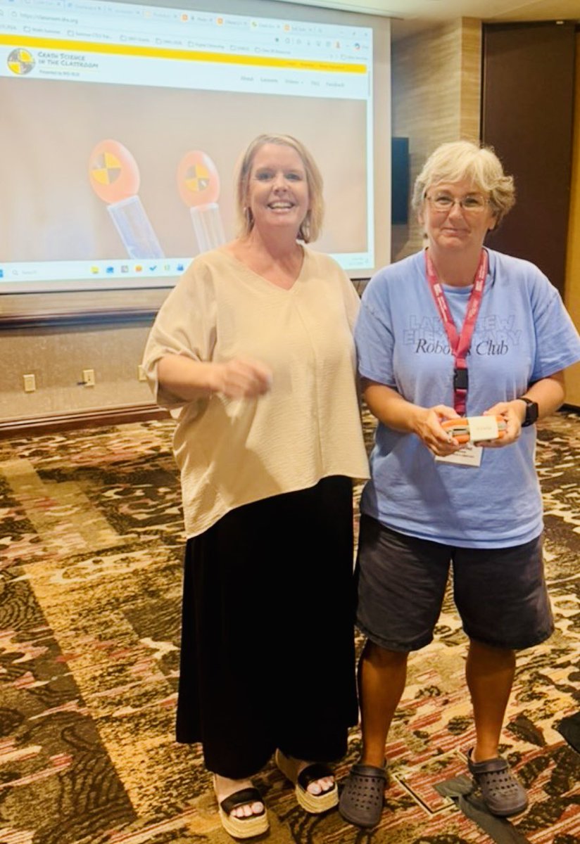 tech_gwood's tweet photo. I had a great 🚘💥Crash Science @IIHS_autosafety session at @AETC_Alabama. @ThePocketLab is such a fabulous edtech partner &amp;  gave away a 🏎️ G-Force &amp; Voyager 2 to 2️⃣ lucky 🏆winners.  Thank you @cliftonrozeboom for teaming up with me to help make learning “sticky” 🎉for Ss! https://t.co/aswEoyV3vX