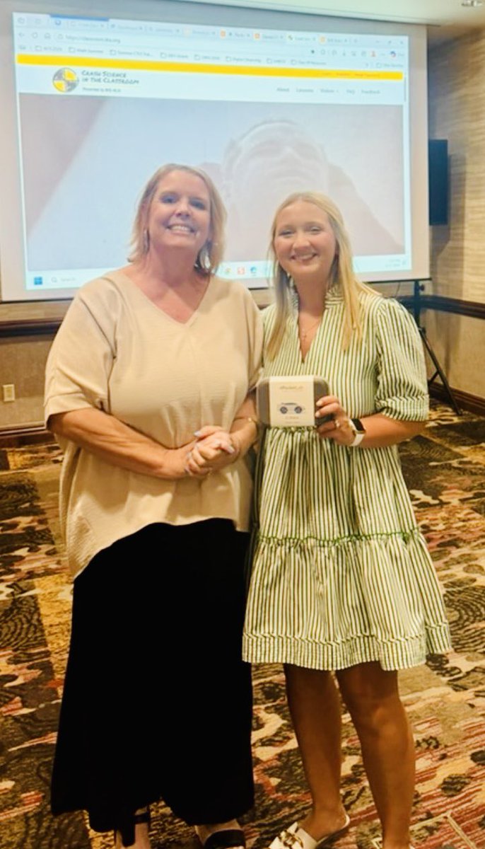 tech_gwood's tweet photo. I had a great 🚘💥Crash Science @IIHS_autosafety session at @AETC_Alabama. @ThePocketLab is such a fabulous edtech partner &amp;  gave away a 🏎️ G-Force &amp; Voyager 2 to 2️⃣ lucky 🏆winners.  Thank you @cliftonrozeboom for teaming up with me to help make learning “sticky” 🎉for Ss! https://t.co/aswEoyV3vX