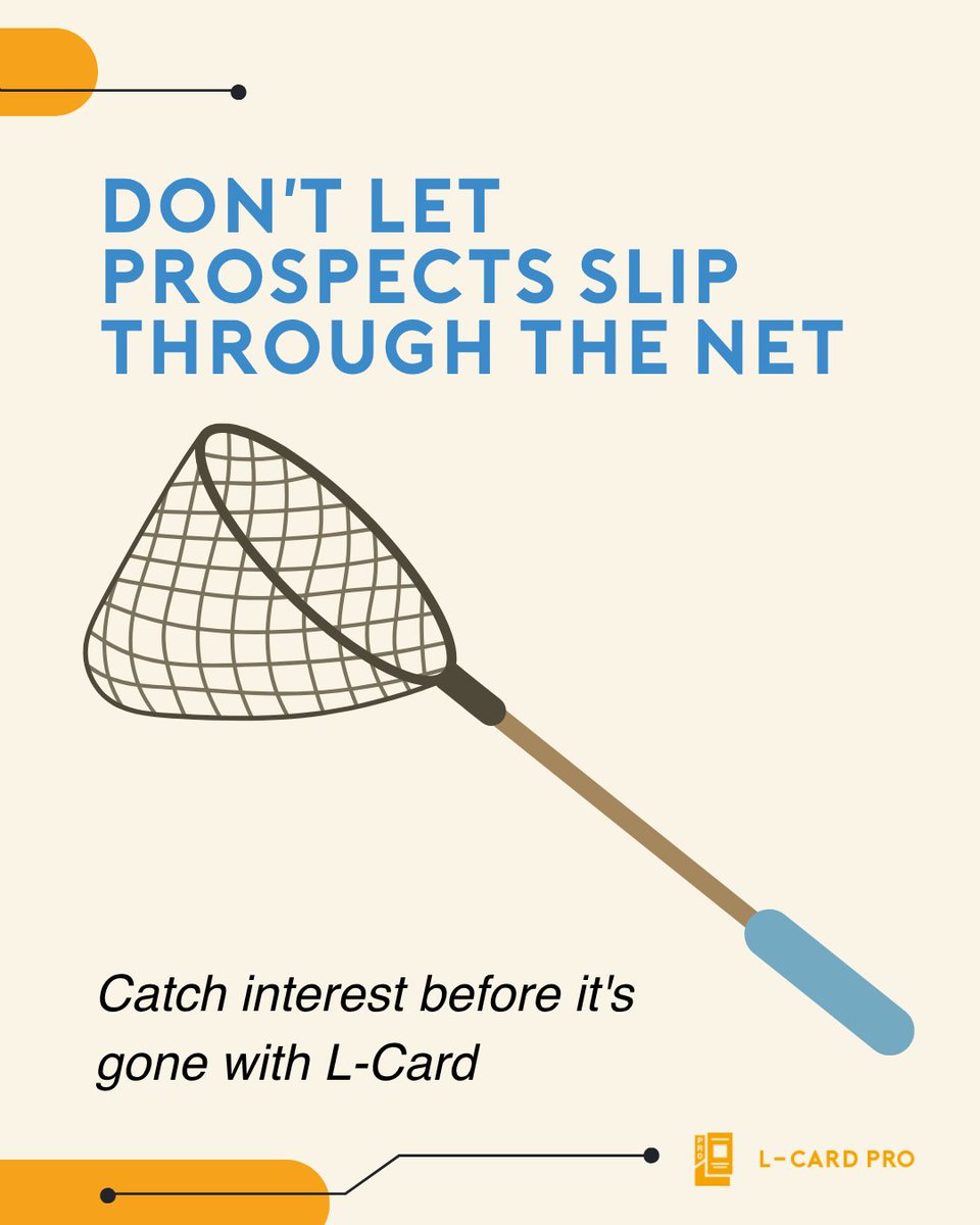 LCardApp's tweet photo. 🎣 Don't let prospects slip through the net.

L-Card Lead Capture helps you identify that interest before it's gone, so you can turn missed opportunities into meaningful conversations.

Learn more on our website! 🔗 https://t.co/yMFlLbgtXx

#businesstool https://t.co/fhoD9ho0Dy