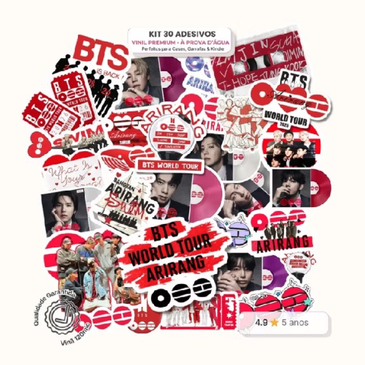 maissofertas's tweet photo. Kit 30 Adesivos ARMY - Vinil Arirang Fanmade Papelaria KPOP Swim Ot7 por 

💰R$19,90 - R$31,99 

🔗https://t.co/WKjqkCTR3E https://t.co/Y3ILWJ1iyf