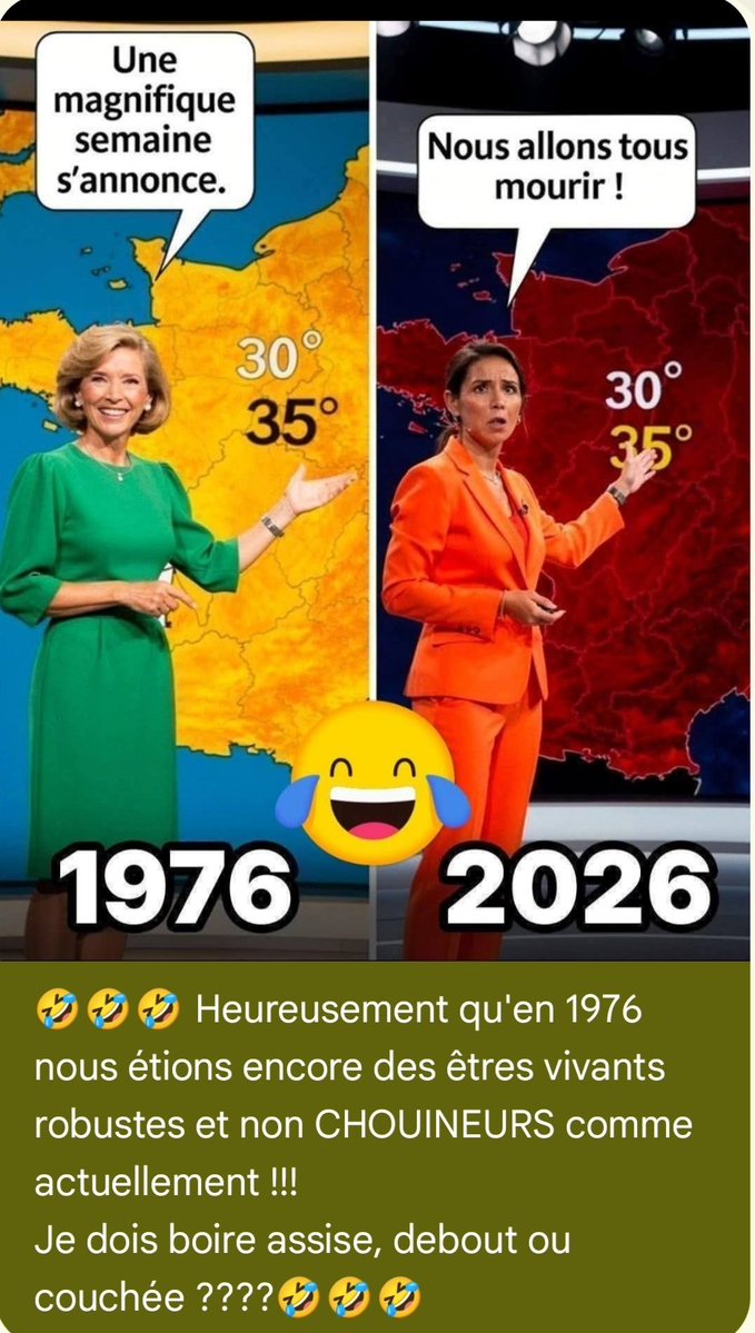 langenbrunn's tweet photo. @infoclimat @meteofrance Mince un scoop : il fait chaud en été !!!!🤣🤣🤣🤣 BANDE DE BALTRINGUES 🤡🤡🤡🤡!!!! https://t.co/b4xbKjTMQX