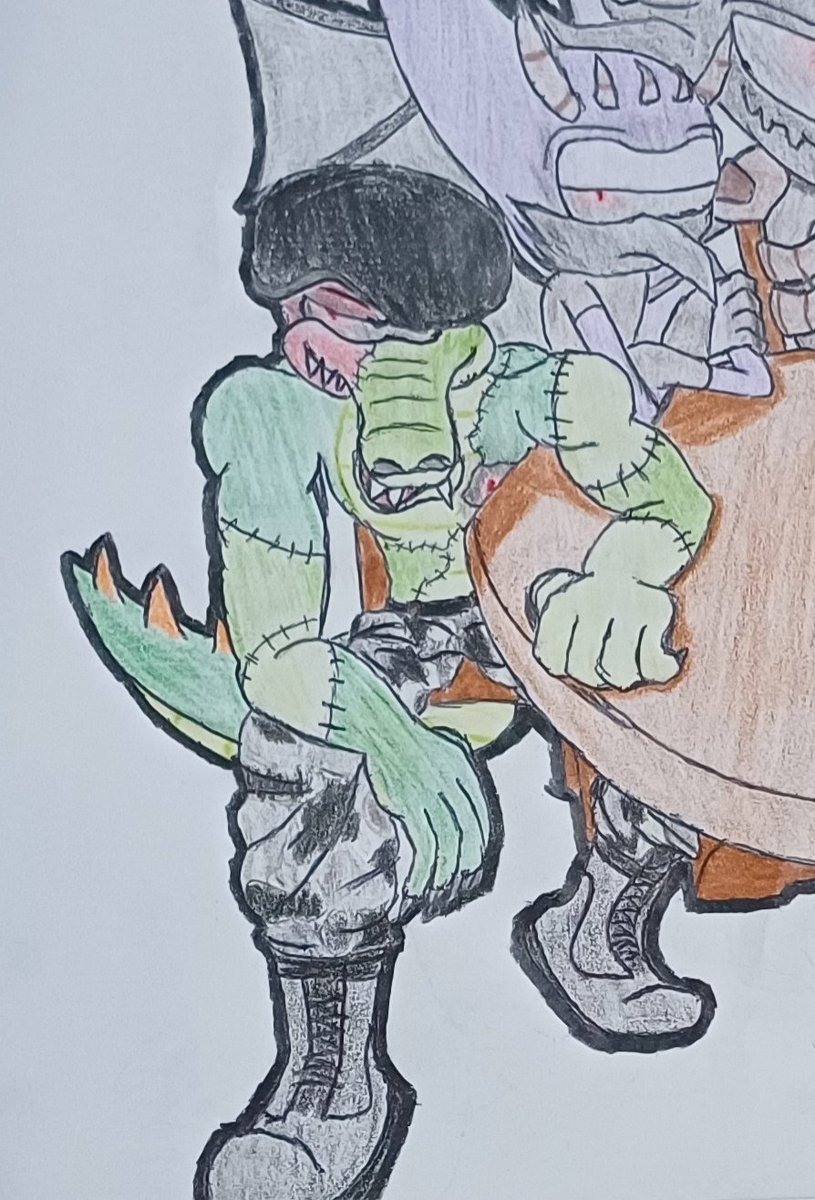 Lyric_Duck's tweet photo. @TartanCharlotte @R3ptorZer0 There we go. May be hard to identify his green ton, but i think is is visible. https://t.co/QOmZfFnDO4