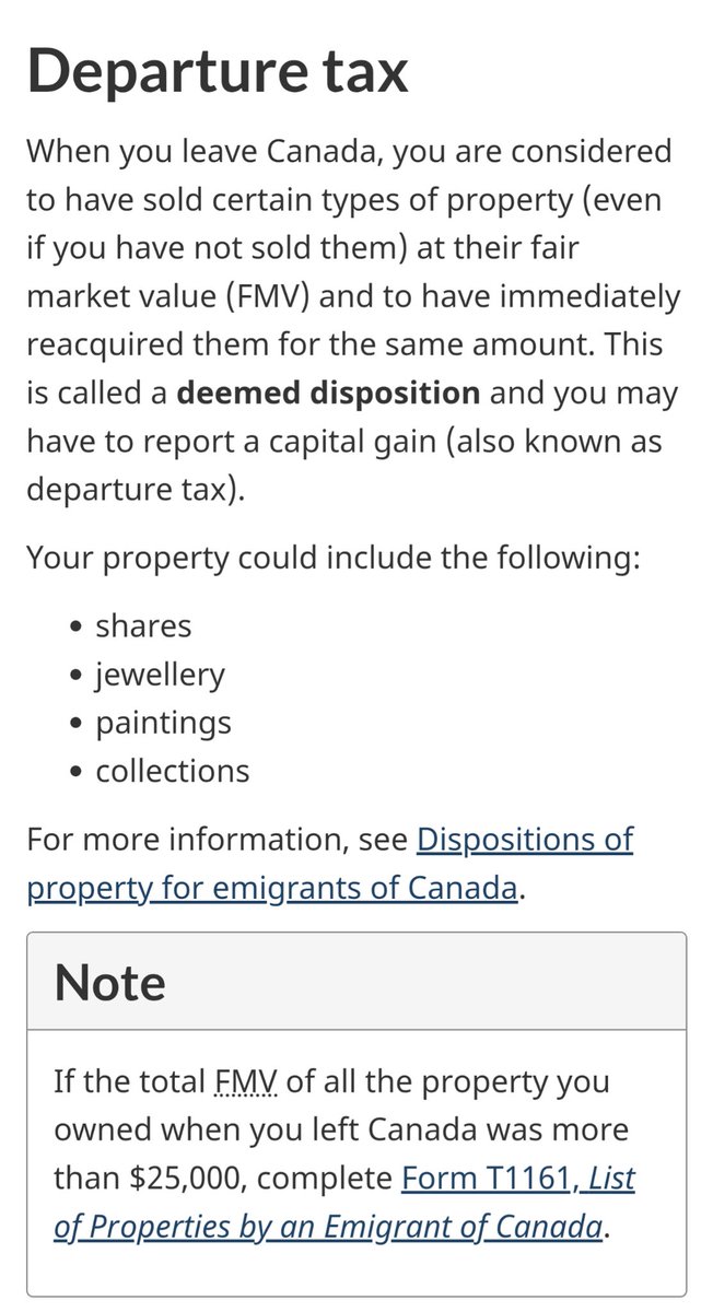 Definite_dev's tweet photo. @ogauge22 @Tablesalt13 @grok Posts like yours is why Alberta separatists look like idiots.

Departure tax.  Right on the CRA website.

https://t.co/1NBKhDdNeo https://t.co/M36ozPAaez