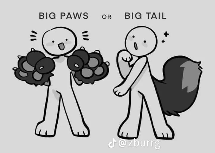 paniclightmate's tweet photo. Big paws or big tail? 🐾 https://t.co/C6ob1BX22C