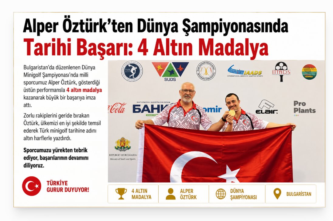 MustafaaTemiz's tweet photo. Alper Öztürk’ten Dünya Şampiyonasında Tarihi Başarı: 4 Altın Madalya https://t.co/7fUqVZTnkR https://t.co/OFIPnUXSck
