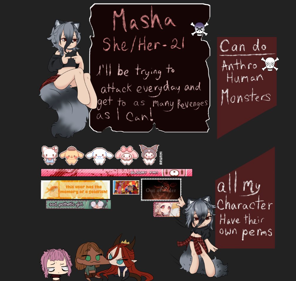 MashaHanVT's tweet photo. My Art Fight Profile is all set up yall! 
I still need to add some characters of mine tho
https://t.co/BI5fifdB0E https://t.co/P9Jq3FB0Ys