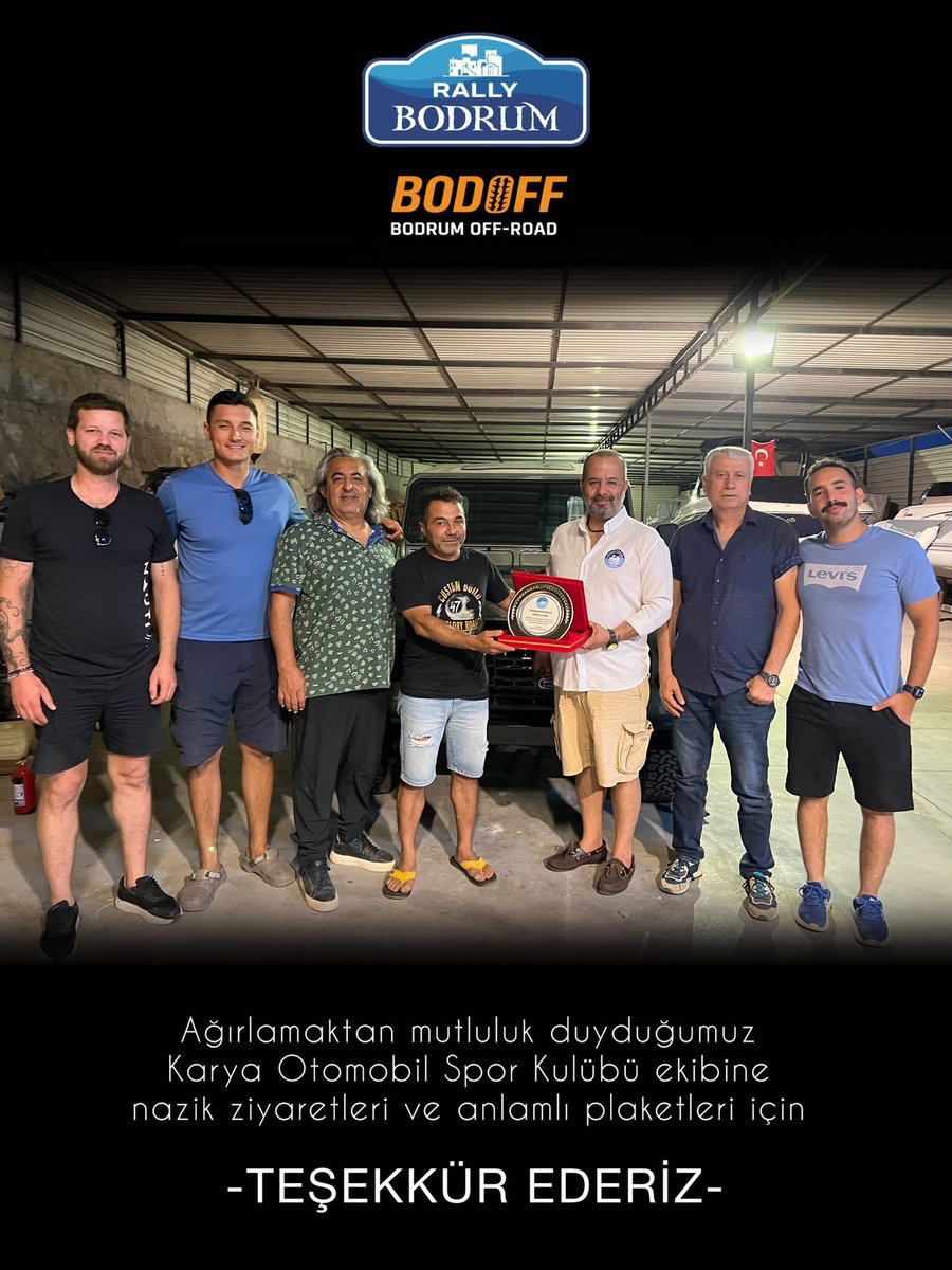 offroadbodrum's tweet photo. Ağırlamaktan mutluluk duyduğumuz Karya Otomobil Spor Kulübü ekibine nazik ziyaretleri ve anlamlı plaketleri için teşekkür ederiz.

Dayanışmanın verdiği güç ile daha nice organizasyonlara imza atma dileği ile…

#bodrum #offroad #rally #otomobilsporları #plaket https://t.co/yUdcM6kreQ