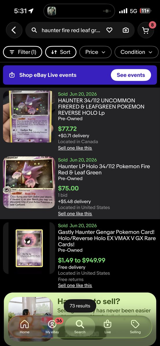_Lanqt's tweet photo. @ShnyNckCollects @NewAgeCardKings eBay copies were LP one of them was more MP than anything https://t.co/6uG66uM3dM