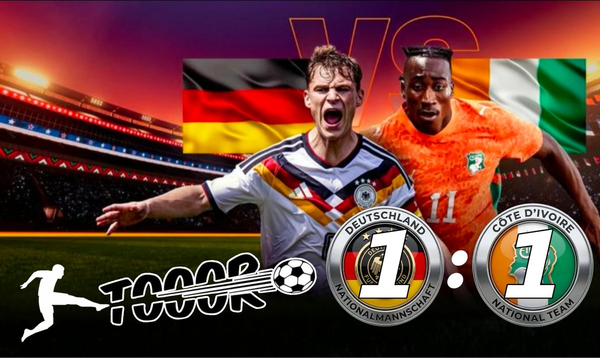 EINTRACHT_Liebe's tweet photo. TOOOOR 🇩🇪 #GER 1 : 1 #CIV 🇨🇮
Undav (68.)

Weiter Jungs, kämpfen und siegen!

🖤❤️💛
#GERCIV 
#FIFAWorldCup #WM2026 #Frankfurt  #WC2026  #WM26 #WorldCup #Weltmeisterschaft #WorldCup2026 #Fußball #Football #Soccer #USA #Mexico #Kanada https://t.co/MG8MstsmXB