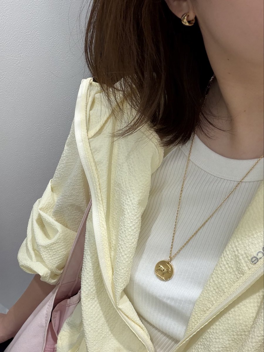 7hengeeee's tweet photo. 実はあまり使いこなせていなかったゾディアック。ロングネックレスがそんなにしっくりこない気がしてたが、暑くなってきカジュアル全振り！みたいな服に合わせるのが結構良くて使機会増えたかも。
サントス風のチェーンに通してさらにカジュアルに使いたいけど金上がりすぎてノーブランドでも高い… https://t.co/1WDitJiT0K