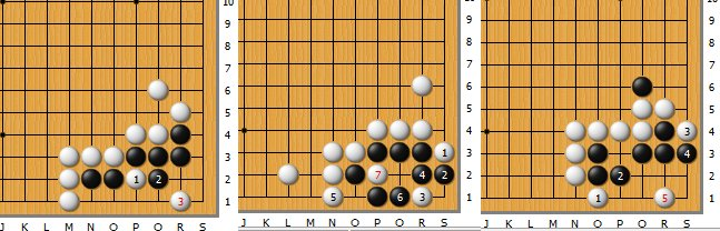 orpak55's tweet photo. @han_kou これが代表的な隅の３大即死呪文一覧じゃよ🧙‍♂️ハネハネオキー
図では切りの所は守ってあるけど、弱点ではあるね。でも先に決められちゃうとどうしようもない負債を背負って辺の戦いの臨むことに🥲 https://t.co/PwT39UlUdl