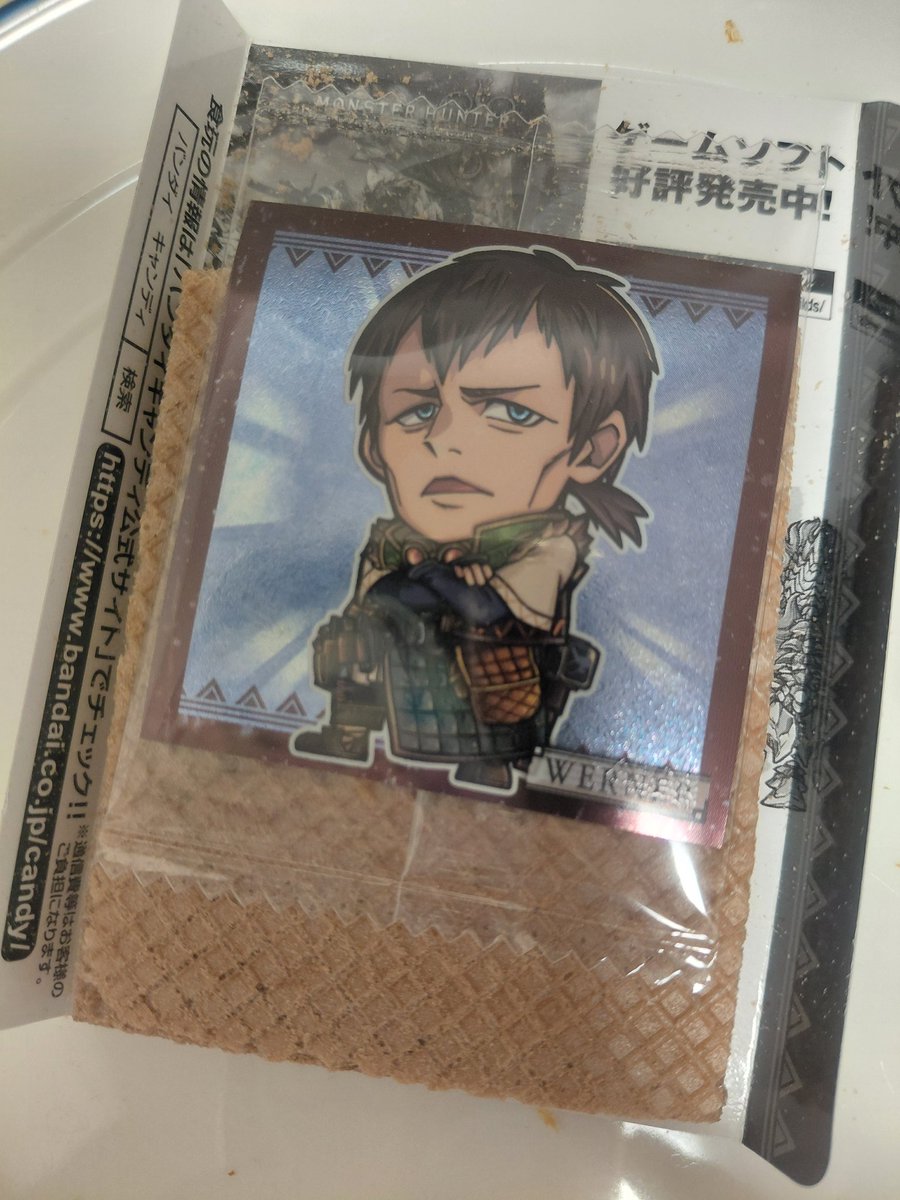 ocacaGAME's tweet photo. モンハンシールウエハース開封！！(4/4)
ラストはヴェルナー！
買ってきた4つはこんな感じで終了。
なんだか、どこの組の方ですか？？みたいな強面メンバーにww https://t.co/tHwKdnFGBM