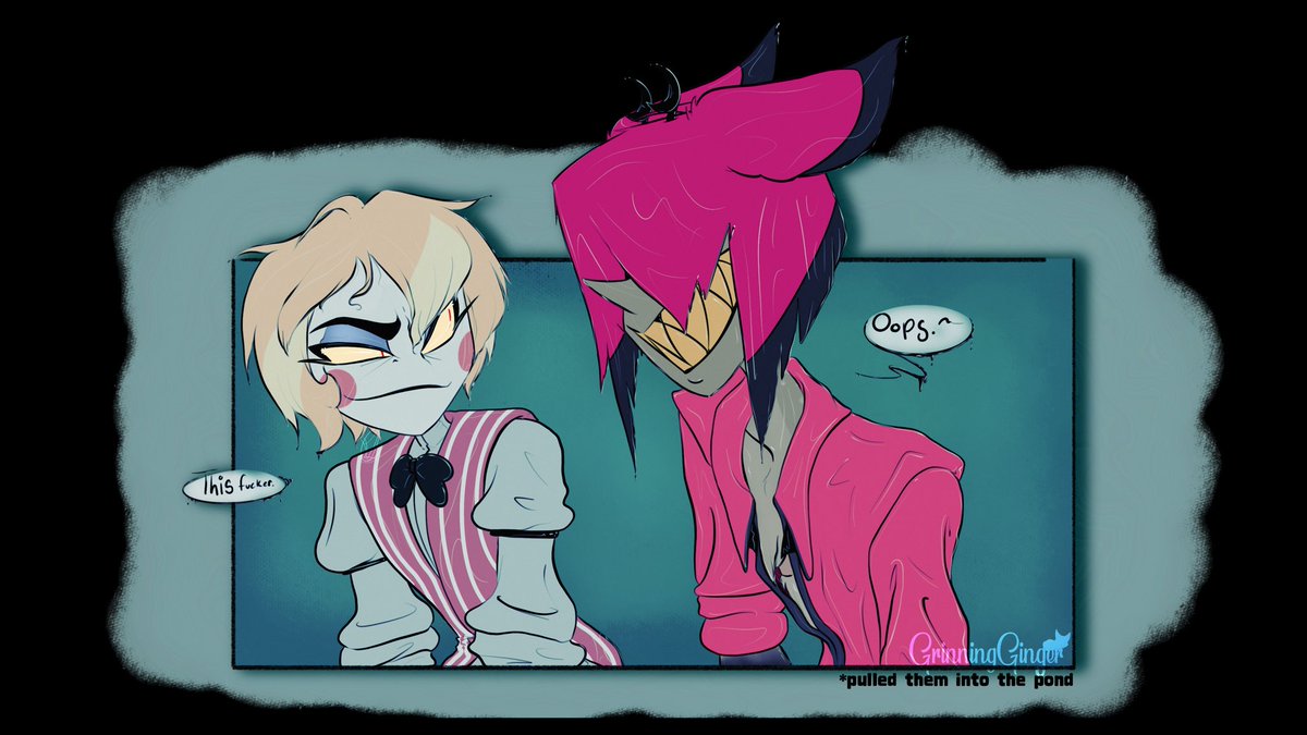 GingerGrinning's tweet photo. Couldn’t decide which one I liked more.
#HazbinHotel #radioapple https://t.co/uLg5HahFGL