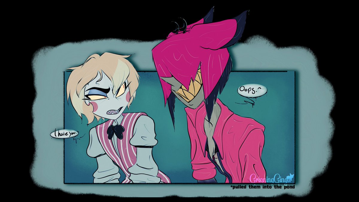 GingerGrinning's tweet photo. Couldn’t decide which one I liked more.
#HazbinHotel #radioapple https://t.co/uLg5HahFGL
