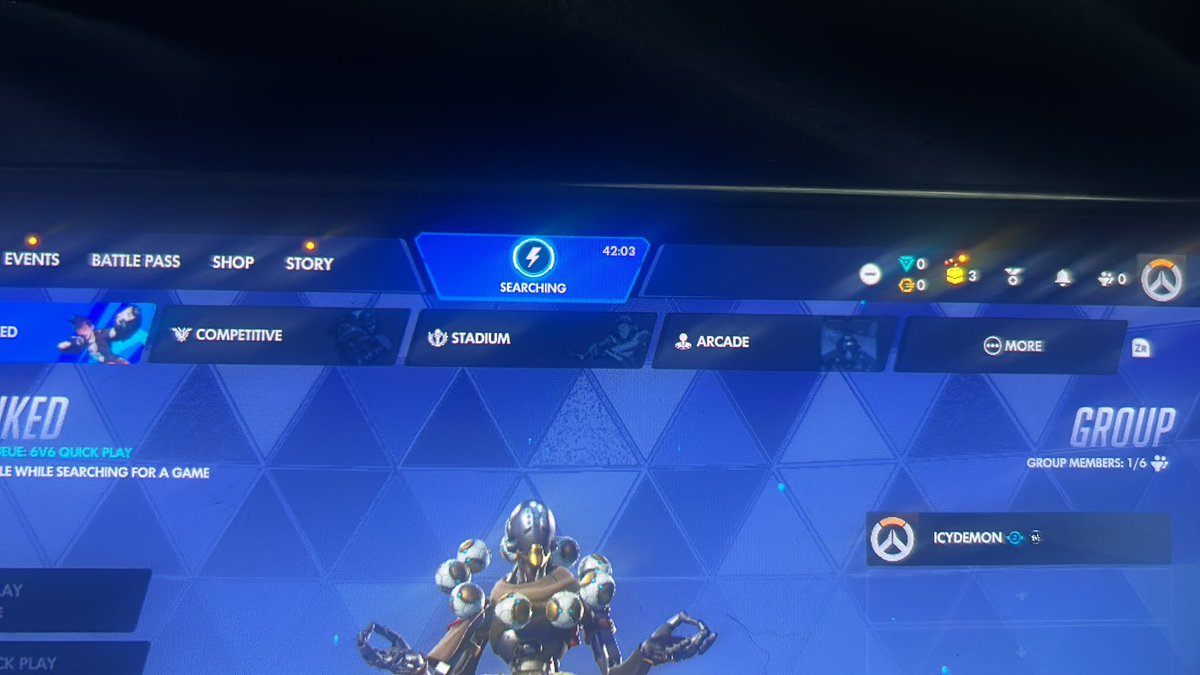 icycoldemon's tweet photo. Uhh excuse me @Blizzard_Ent but i cant seem to get into a game for a couple days and i was wondering if something is wrong because no game will load so here is proof. So uh help please #overwatch #gaming https://t.co/vcGQOwiDH8