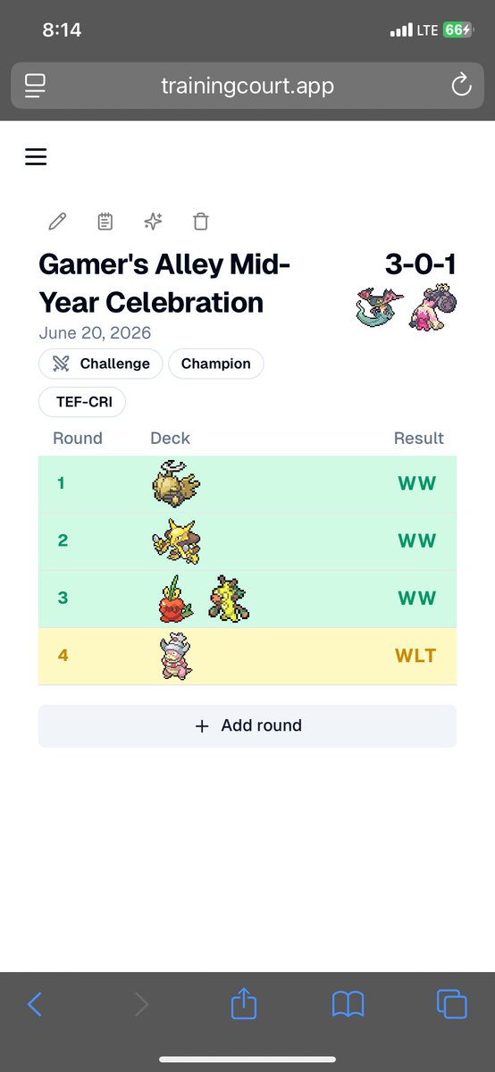 StrikerDeer's tweet photo. 1st place at my first Mid-Year Celebration of the off season!!!

I hit the single-prize gauntlet and had a great time until Slowking round 4. But, I played some of the best Pokémon of my life to snag a win game 1 (cruel arrow goes hard in this matchup) and force a tie game 3. https://t.co/0ctnEJm0IT