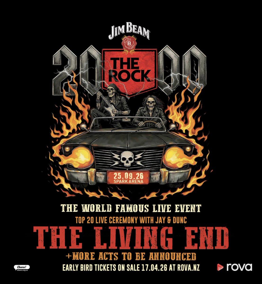 thelivingendaus's tweet photo. We're playing a show at the Spark Arena in Aukland on September 25 for the Rock 2000 live event with a bunch of other bands. 
Tickets - https://t.co/jGZ3dMBV4t https://t.co/8egmJAt82A