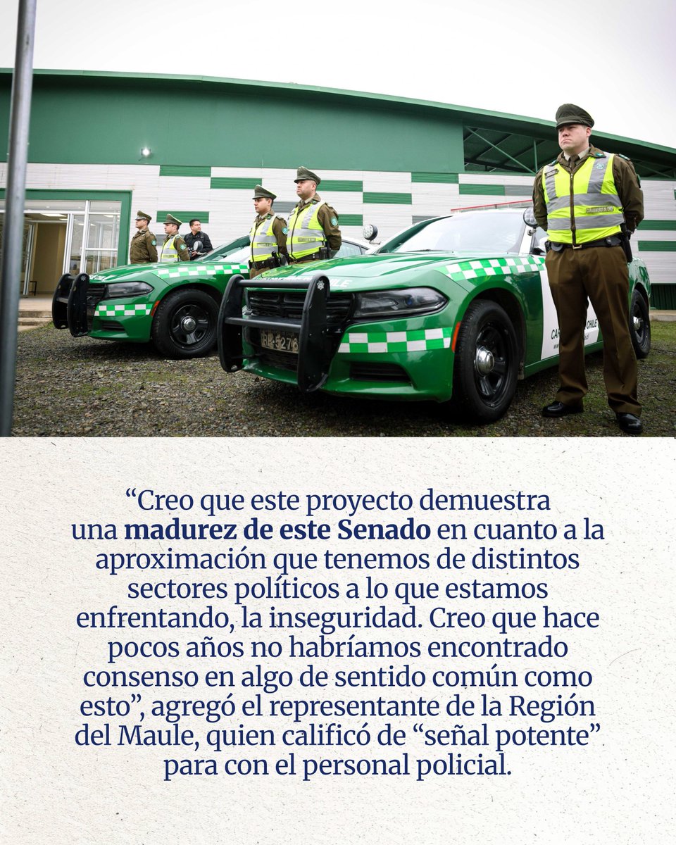 CristianVialM's tweet photo. ¡Aprobamos por unanimidad!
Esta Ley permite que los vehículos de unidades especializadas cuenten con registros ficticios, evitando que sean detectados por el crimen organizado.

Seguimos avanzando en seguridad. 🇨🇱
​#Seguridad https://t.co/bz7kAASkoI