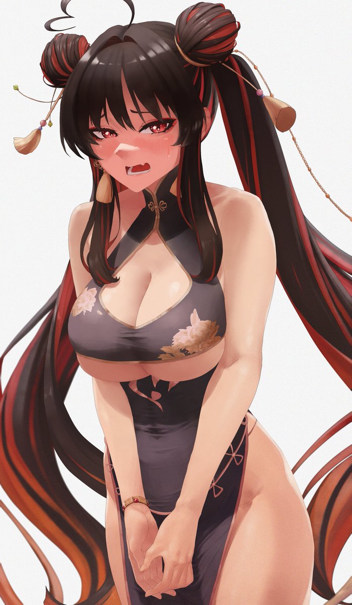 CubeRust's tweet photo. moran ❤️
king of flowers cos ver.
#NIKKE #NIKKEfanart

Reupload  -  fixed twintail position.
I noticed after posting that I accidentally put her other twintail behind her head because of a layer-order mistake.😖🙇 https://t.co/sYddFfrkNM