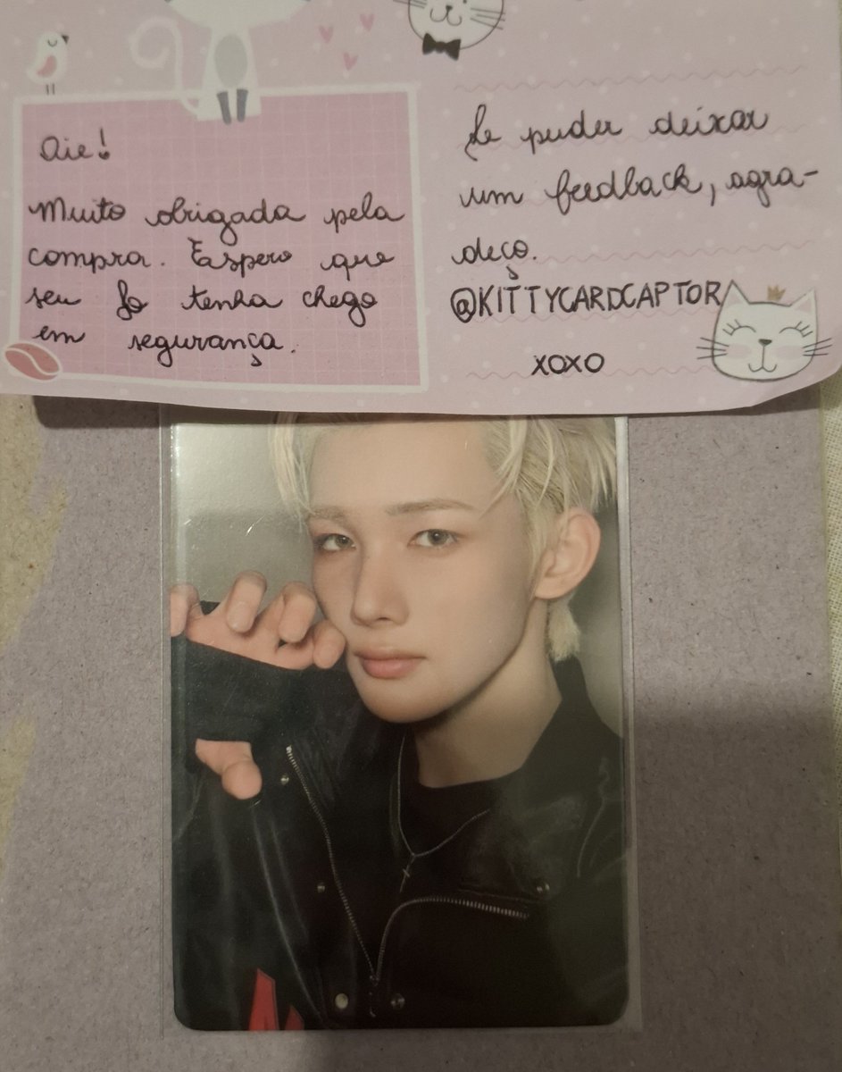 hnicollect's tweet photo. 🤍 feedback super positivo para @kittycardcaptor que me vendeu esse jo fofinho 🤲 bem embalado, tudo muito tranquilo e muito querida e prestativa pra me ajudar com um contratempo no envio!! recomendo ☝️⭐ https://t.co/adw91uW0Y2
