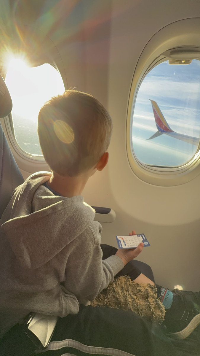 slushtogo's tweet photo. @SouthwestAir Henry loved his first ever airline flight! https://t.co/FTmXnAZElN