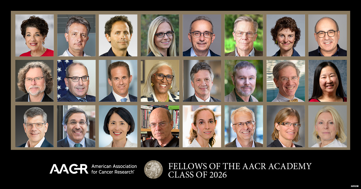 AACRFoundation's tweet photo. Twenty-four eminent scientists whose pioneering discoveries have accelerated progress in cancer science and medicine have been elected Fellows of the @AACR Academy, Class of 2026. Learn more: https://t.co/kYU2Otw9bu https://t.co/wJGYM1BDVD