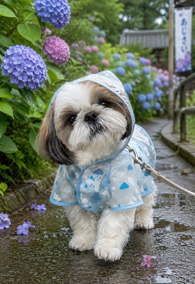 2XUQSA61DhvUODr's tweet photo. 華地方、そろそろ梅雨入りしそうです☔️

こんな可愛いレインコート着たらお散歩も楽しいね♪ https://t.co/TVpjpOsopC