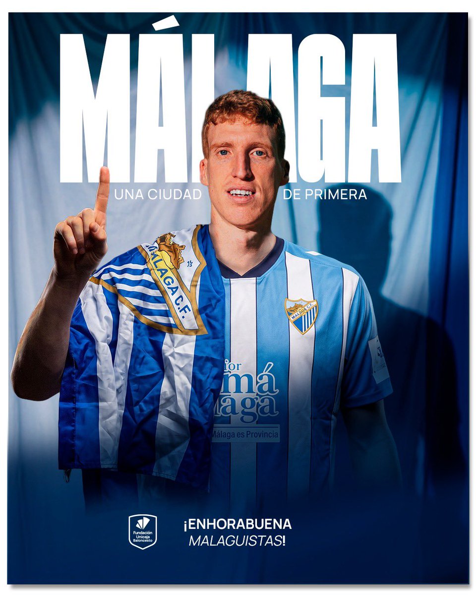 unicajaCB's tweet photo. 🔝 ¡¡¡EL @MalagaCF ES DE PRIMERA!!!💙🤍

👏 ¡Enhorabuena, malaguistas!

😎 Somos una ciudad de Primera 

💚💜 #YoSoyDelUnicaja #MálagaEsDePrimera https://t.co/CzHHer76EH