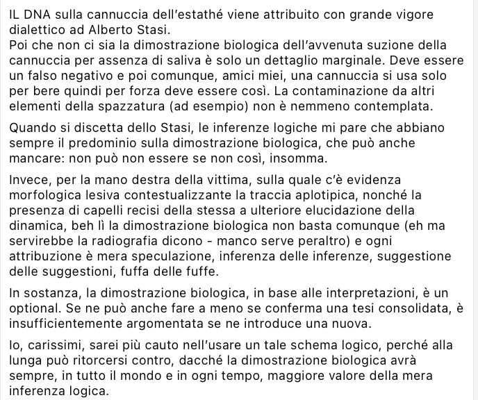Prof_FMGalassi's tweet photo. Post lungo
LA DIMOSTRAZIONE BIOLOGICA PER STASI E PER SEMPIO: PARLIAMO DAVVERO DELLA STESSA LOGICA?  

#garlasco #biologia #prova #scienza https://t.co/YtZl6fipeS