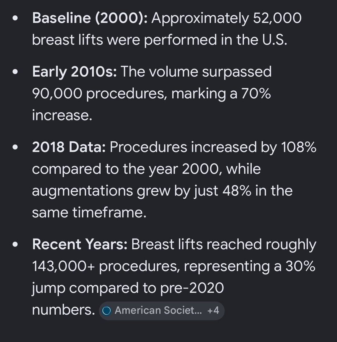 bobacoups's tweet photo. @DaddyFloof @CircleBrigade well yes. everyone’s getting boob lifts and plastic filler, the rates of cosmetic breast surgery allegedly increased by over 100% https://t.co/hOhNW7Mkwl