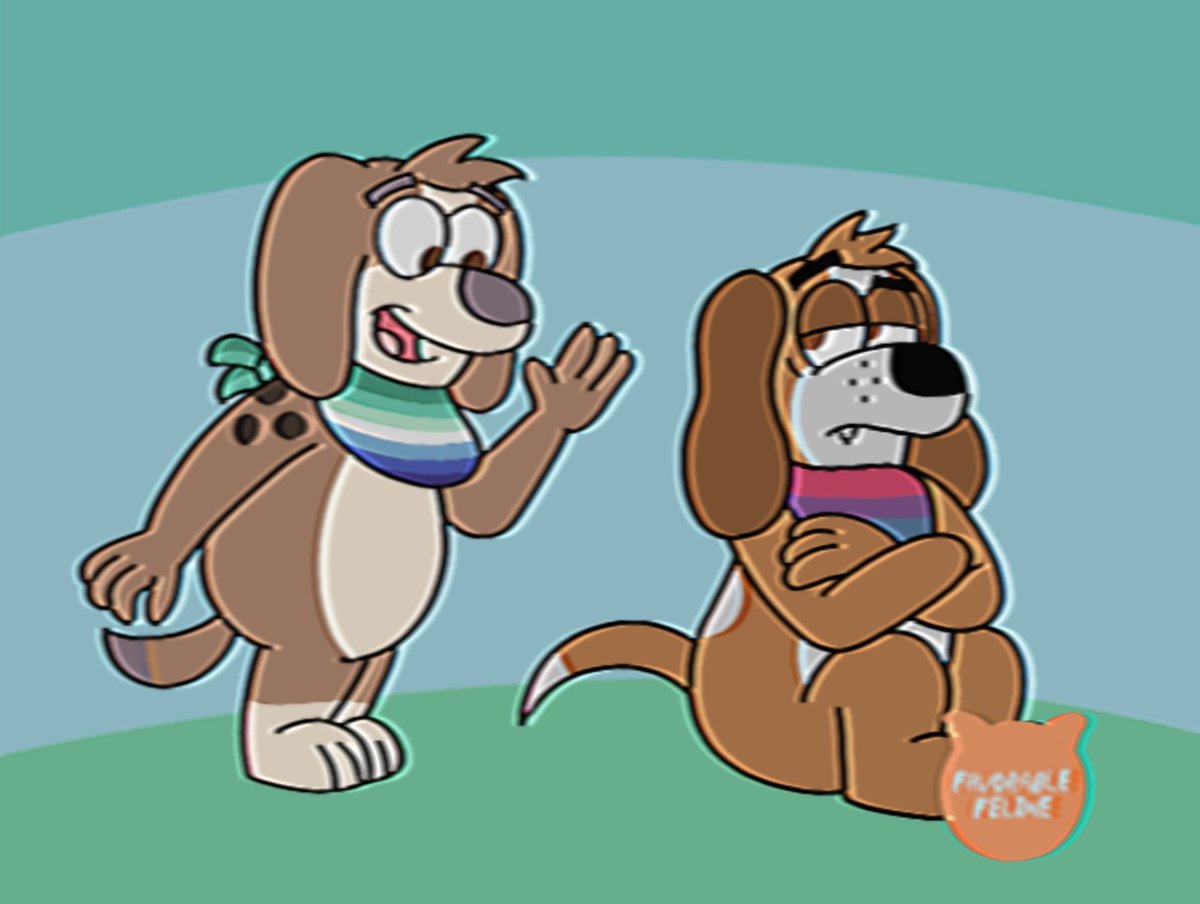 FelineFeli57156's tweet photo. My favorite gay dogs, lol.
#occharacter #pridemonth #pridemonth #cartoon #1990s https://t.co/vG755I3g1J