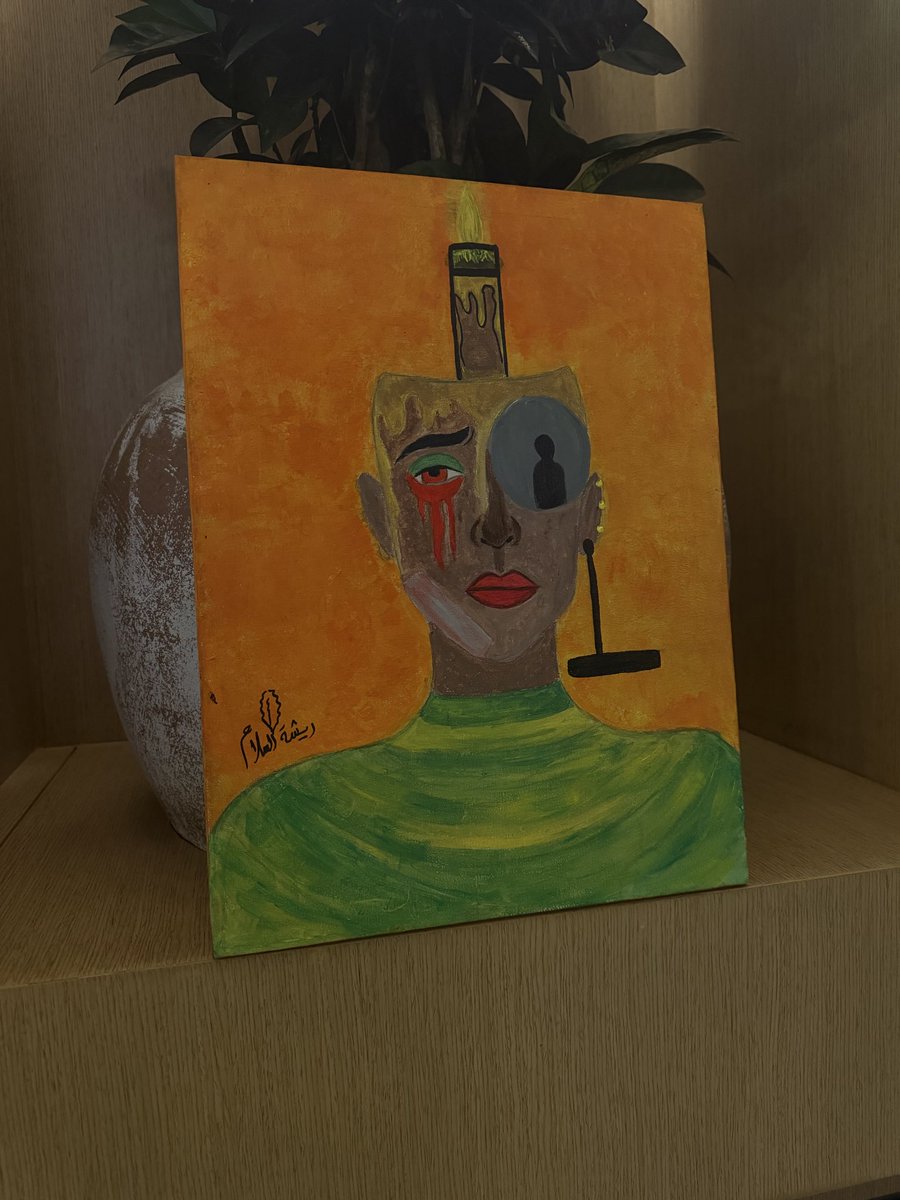 ART9__'s tweet photo. الوعي احتراقٌ هادئ؛ نسيلُ فكراً، ونبكي عمقاً، ونرى العالم من ثقب الحقيقة المستترة في أعماقنا."#رسمي🎨🧑‍🎨 أنا لوحتي 🖌️ https://t.co/SrAjykQtxD