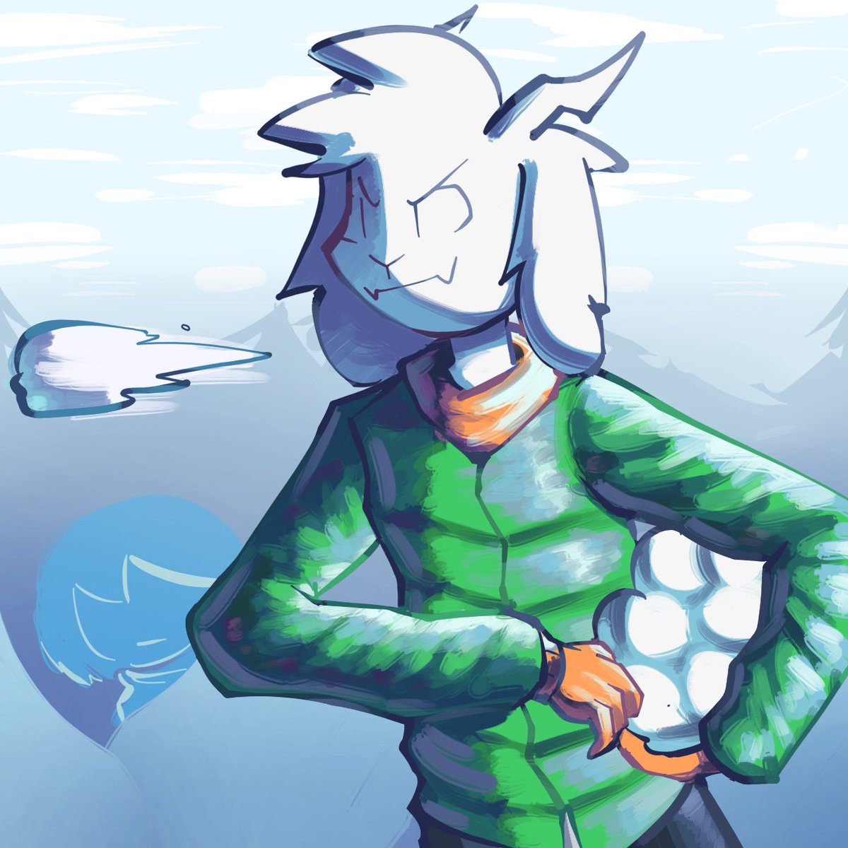 Apiri270730's tweet photo. Snowball Fight #dessriel #Deltarune https://t.co/X48UOQcTyW