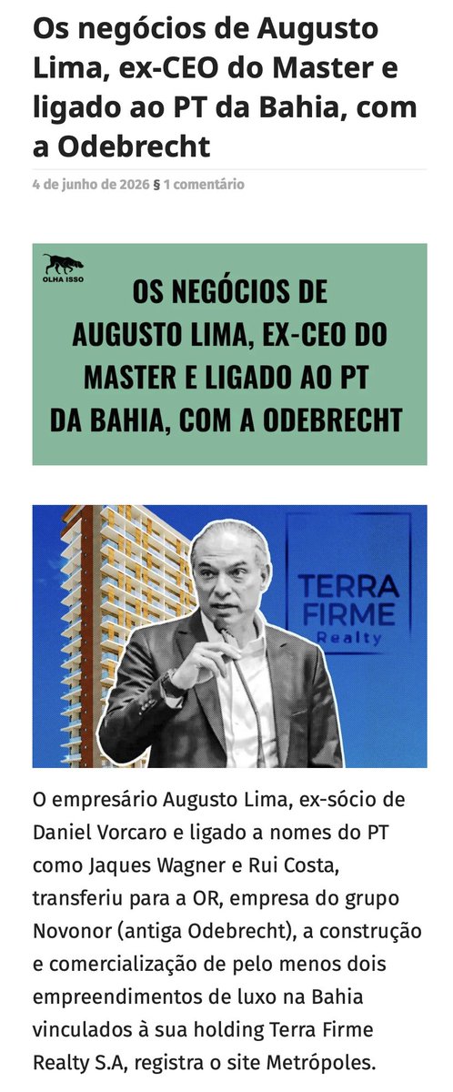 amacharelli's tweet photo. @folha Isso é wishful thinking do coLULOnista da ☭ de SP.
Sendo direita, esquerda, centro... que as investigações sejam feitas e os criminosos identificados e responsabilizados.
Mas não queira ignorar o fato de que o MASTER está no DNA do PT! https://t.co/kiYAb6uGp7