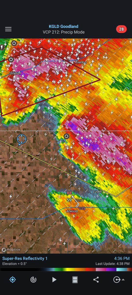 DFWStormChasing's tweet photo. @NWSGoodland just had a tornado looking Southeast from 39.993342,-101.201818 https://t.co/5q9KOGAZ29
