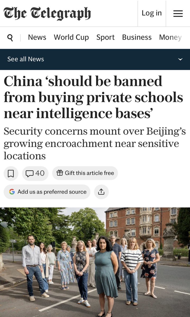 D162Michele's tweet photo. Forget China. 
The question should be, why are the British selling off their private schools? https://t.co/c6m9dD1qTq