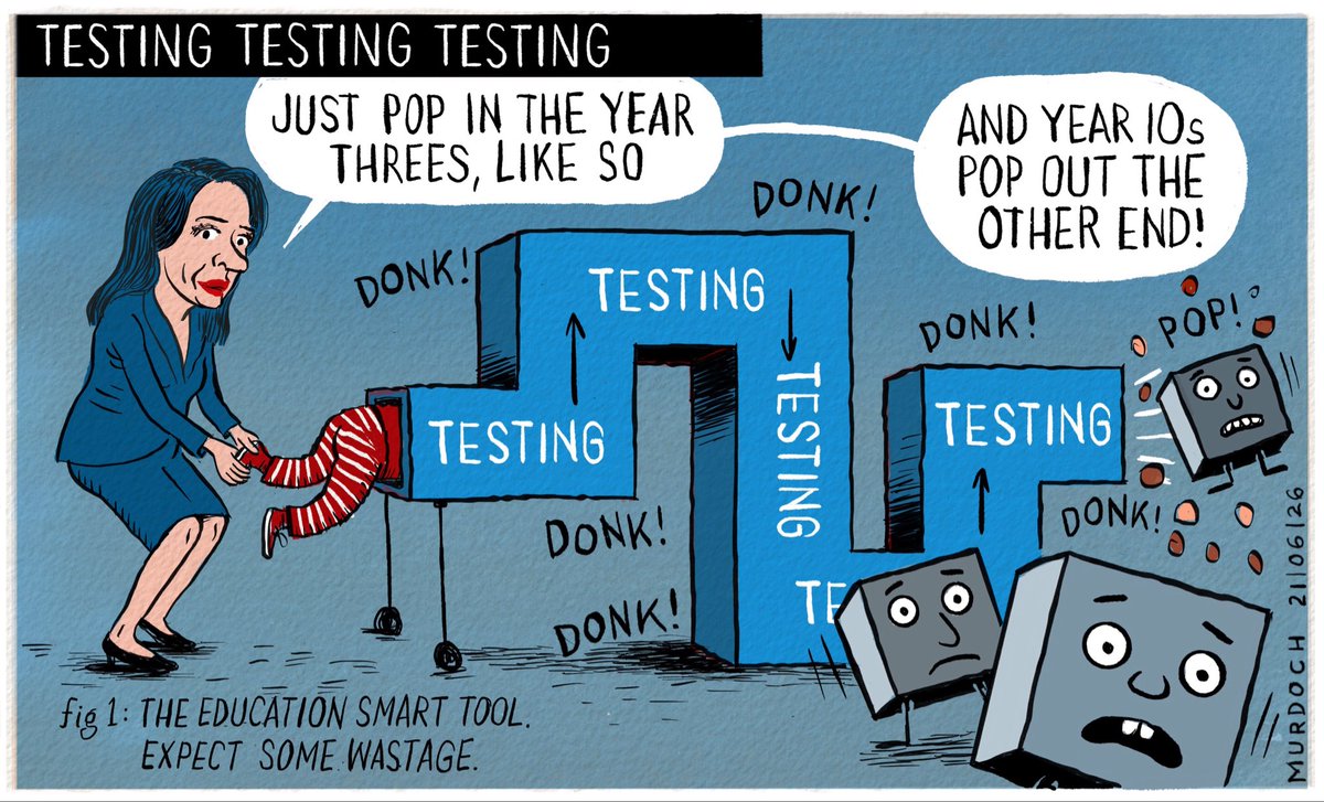 domesticanimal's tweet photo. The Minister of Education and the Smart Tool. 
My #cartoon today #NZpol #Education https://t.co/r6zl6s6Gof